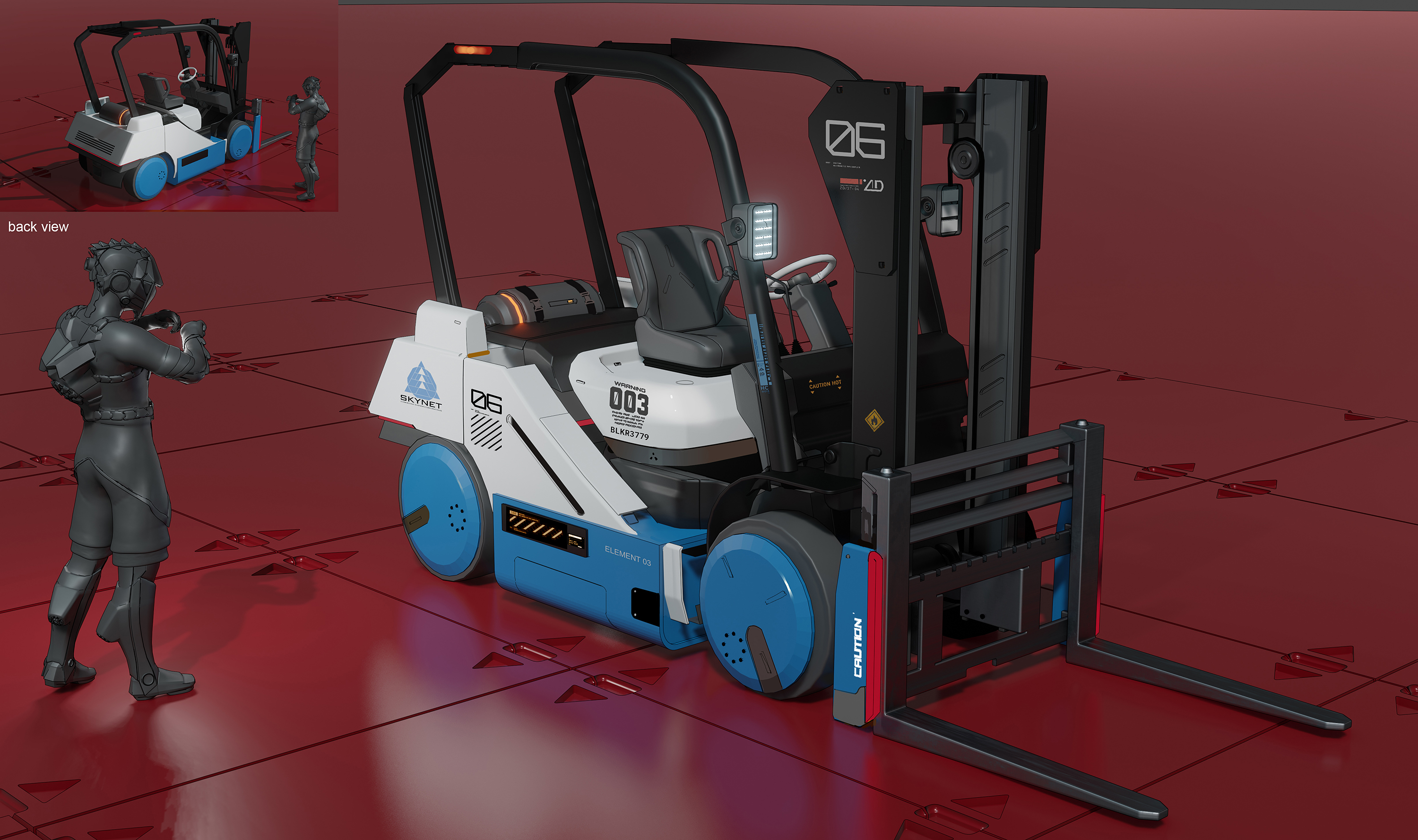 网易S6_forklift blue version concept